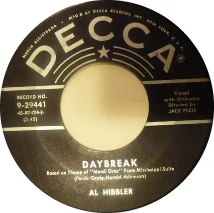 Al Hibbler - Unchained Melody / Daybreak