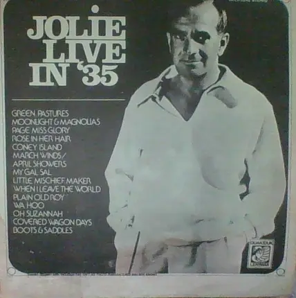 Al Jolson - Jolie Live In '35