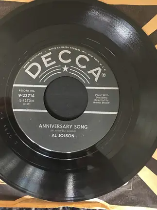 Al Jolson - Avalon / Anniversary Song