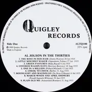 LP - Al Jolson - In The Thirties