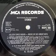 LP - Al Jolson - Jolson Sings Again - More Of His Great Hits