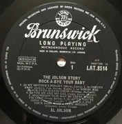 LP - Al Jolson - The Jolson Story 'Rock-A-Bye Your Baby...' - Mono
