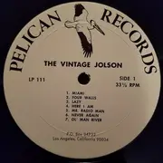 LP - Al Jolson - The Vintage Jolson
