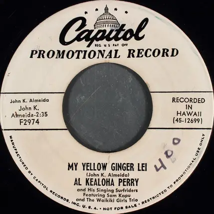 Al Kealoha Perry's Singing Surfriders - I Wish They Didn't Mean Goodbye