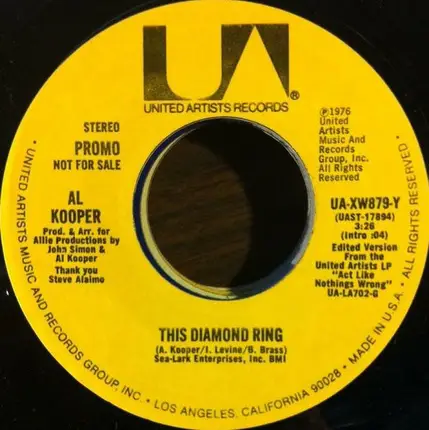 Al Kooper - This Diamond Ring