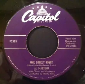 Al Martino - One Lonely Night / Rachel