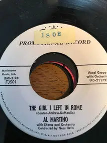 Al Martino - The Girl I Left In Rome