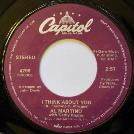 Al Martino With Kathy Keates - I Think About You