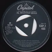 7inch Vinyl Single - Al Martino - Al Martino Sings