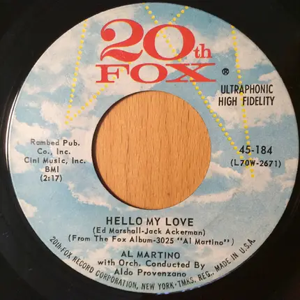 Al Martino - Dearest / Hello My Love