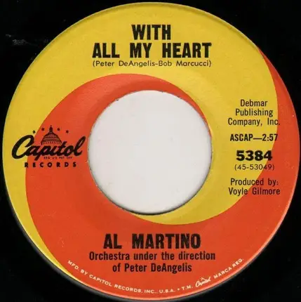 Al Martino - Somebody Else Is Taking My Place