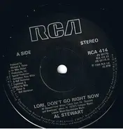 Al Stewart - Lori, Don't Go Right Now