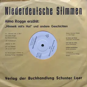 Alma Rogge - "Hinnerk Mit'n Hot" Und Andere Geschichten