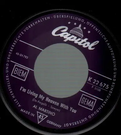 Al Martino - I'm Living My Heaven With You