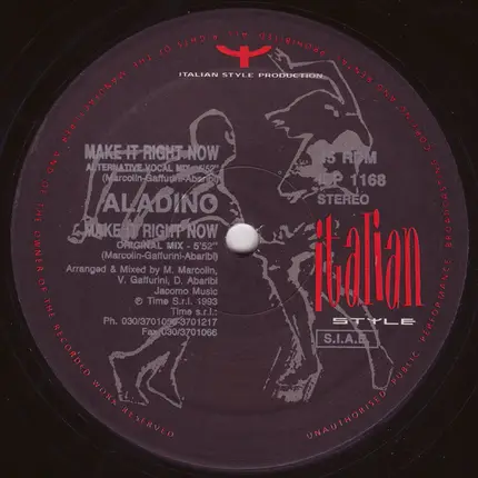 Aladino - Make It Right Now