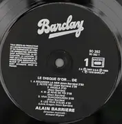 LP - Alain Barrière - Le Disque D'or