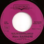 7inch Vinyl Single - Alain Barrière - Mon Improbable Amour - Paper Labels