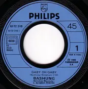 7inch Vinyl Single - Alain Bashung - Gaby Oh! Gaby