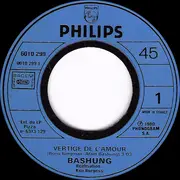 7inch Vinyl Single - Alain Bashung - Vertige De L'amour