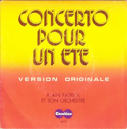 Alain Patrick - Concerto Pour Un Eté