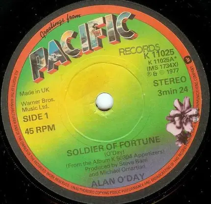 Alan O'Day - Soldier Of Fortune