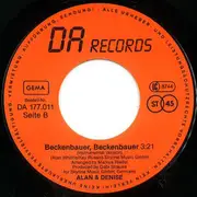 7inch Vinyl Single - Alan And Denise - Beckenbauer, Beckenbauer