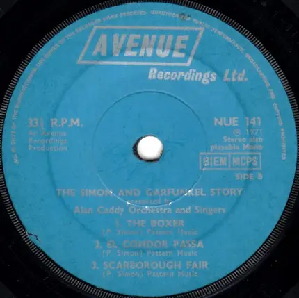 Alan Caddy Orchestra & Singers - The Simon And Garfunkel Story