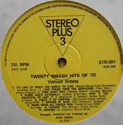 LP - Alan Caddy - 20 Smash Hits Of '72