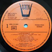 LP - Alan Lomax - Texas Folk Songs