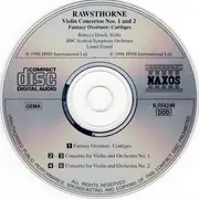 CD - Alan Rawsthorne - Violin Concertos Nos. 1 And 2 / Fantasy Overture: Cortèges