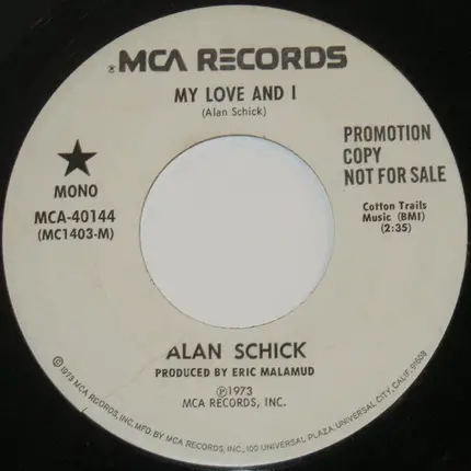 Alan Schick - My Love And I
