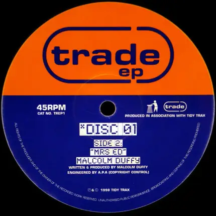 Alan Thompson / Malcolm Duffy - Trade EP Disc 01