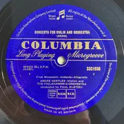 10'' - Alban Berg , André Gertler , Paul Kletzki , Philharmonia Orchestra - Violin Concerto