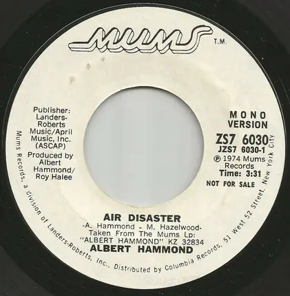 Albert Hammond - Air Disaster