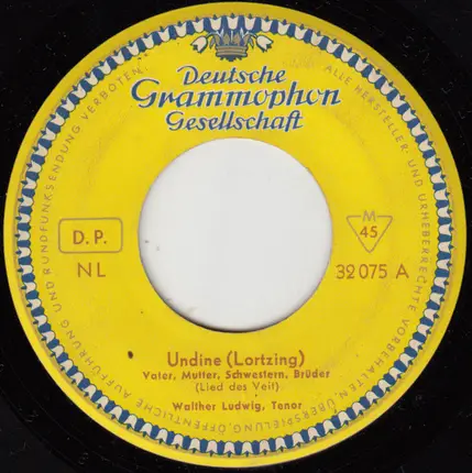 Albert Lortzing / Walther Ludwig / Ellinor Junker-Giesen / Chor Der Württembergischen Staatstheater - Undine / Zar Und Zimmermann