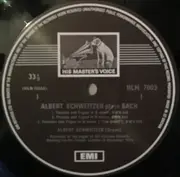 LP - Albert Schweitzer - Albert Schweitzer Plays Bach