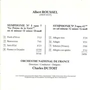 CD - Roussel - Symphonie N˚ 1 'Le Poème De La Forêt' / Symphonie N˚ 3