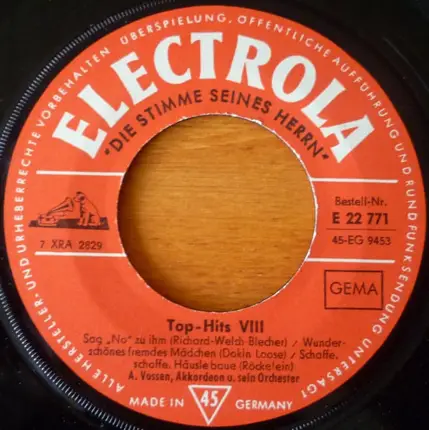 Albert Vossen Und Sein Orchester - Top-Hits 8