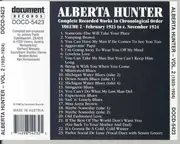 CD - Alberta Hunter - Complete Recorded Works In Chronological Order, Volume 2 (February 1923 To C. November 1924)