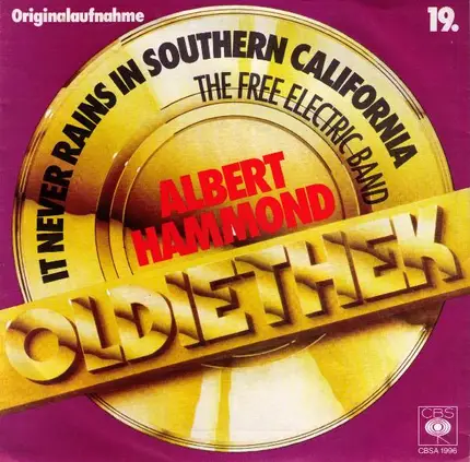 Albert Hammond - It Never Rains In Southern California / A Job Is A Home To A Homeless Man