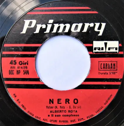 Alberto Rota E Il Suo Complesso - Eulalia Torricelli / Nero