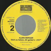 7inch Vinyl Single - Albin Berger - Ginny I Love You