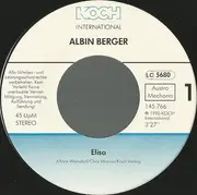 7inch Vinyl Single - Albin Berger - Elisa / Ich Kann Dir Noch So Viel Geben