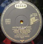 LP - Goethe / Schiller / Mörike a.o. - Deutsche Balladen