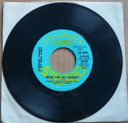 Aldemaro Romero Y Su Onda Nueva - Never Can Say Goodbye / Sweet Madness (Folie Douce)