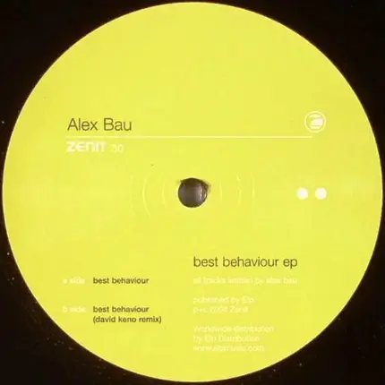 Alex Bau - Best Behaviour EP