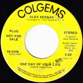 Alex Keenan - One Day Of Your Life / The Power Of Your Mind