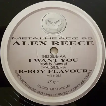 Alex Reece - I Want You / B-Boy Flavour