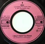 7inch Vinyl Single - Alex - Listen To The Music