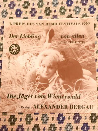 Alexander Bergau , Delle Haensch Band , Die Jupiter Serenaders - Der Liebling Von Allen
